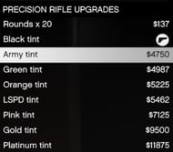This is all its customization options (Image via Rockstar Games)